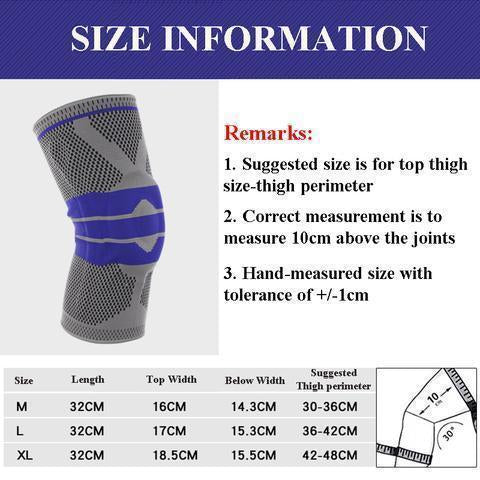 KNEE BRACE SLEEVES-BREATHABLE COMPRESSION 2018 FOR GEL PAD AND SPRINGS KNEEPAD SILICON PAY 1 GET 2
