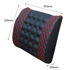 Rumfo Car Lumbar Electric Massage Waist Pillow Vibrating Massage Cushion Helps Ease Back Pain and Soreness