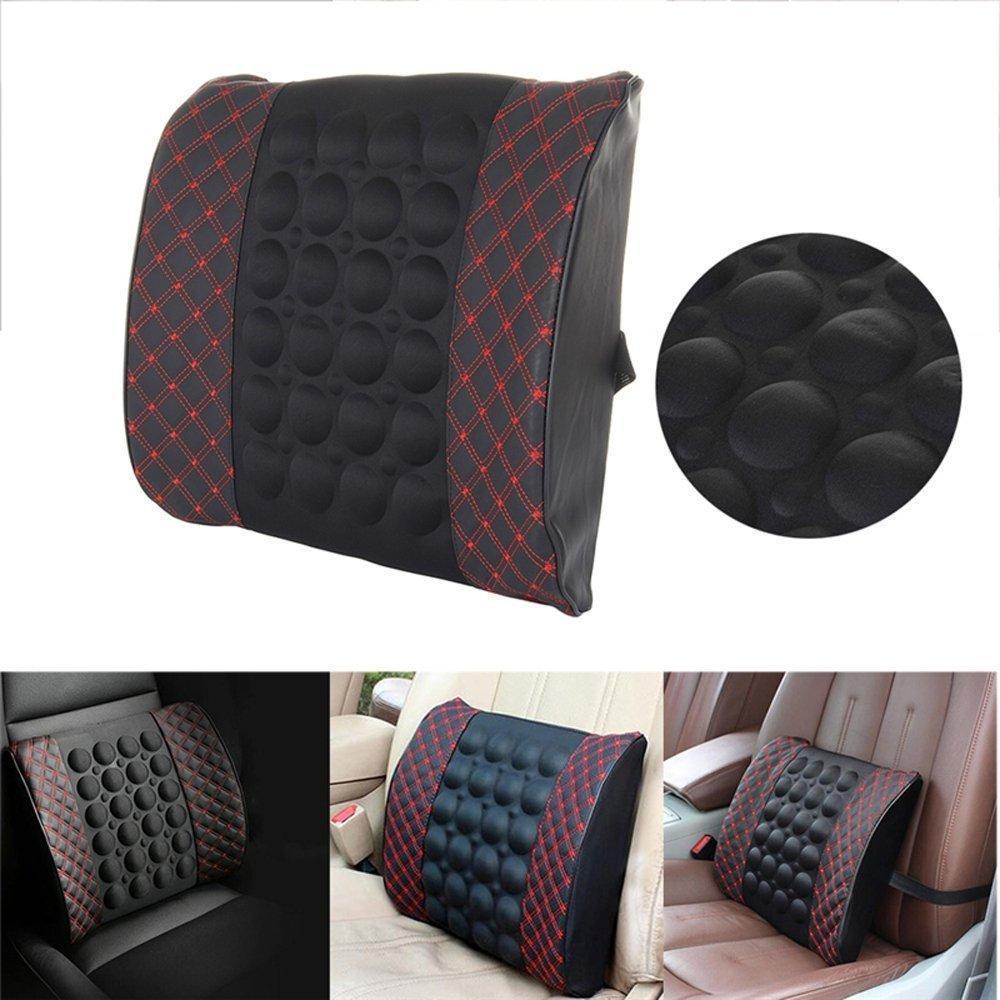 Rumfo Car Lumbar Electric Massage Waist Pillow Vibrating Massage Cushion Helps Ease Back Pain and Soreness