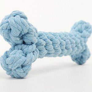 5 Pcs Pet Cotton Rope Chew Toy Bone