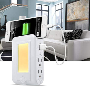2-In-1 Power Adapter Motion Sensor LED Night Light